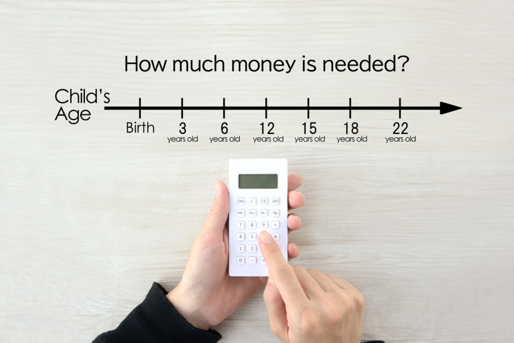result of child support calculation in Florida